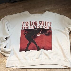 Taylor Swift The Eras Tour White Sweatshirt
